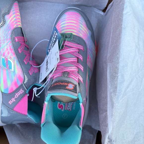 Sport By Skechers Kids Kristin Step-Ins Sneakers, NWT, Size 3 - Picture 4 of 6